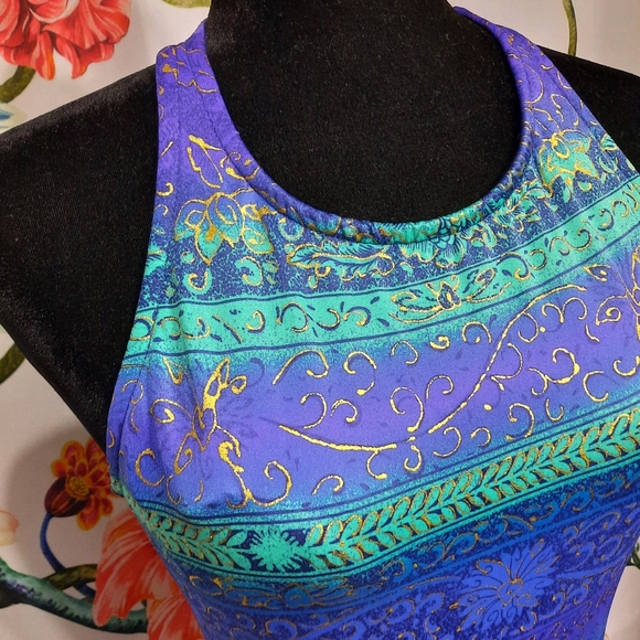 ~{Mainstream}~ Vintage boho printed one piece swimsuit. - Picture 4 of 10